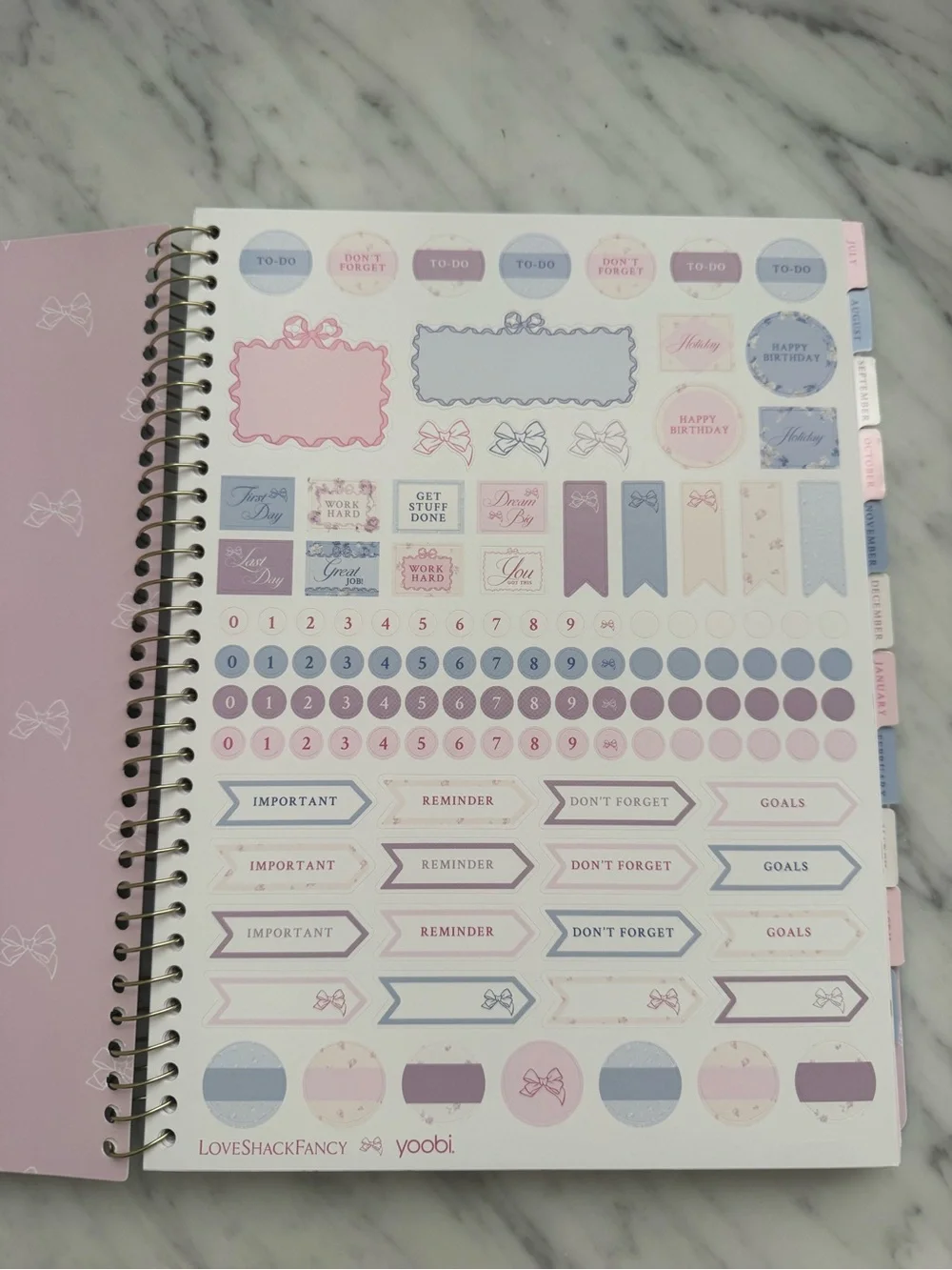 LoveShackFancy Blue Floral 2026-2027 Planner